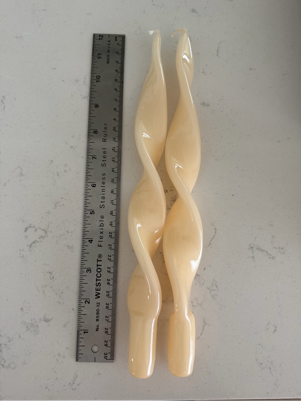 2 NEW Twisty Stick Candles